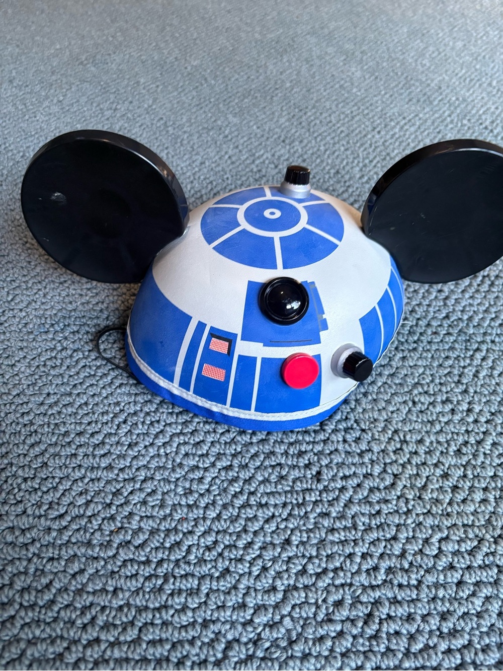 R2-D2 Styled Mickey Hat with Black Ears -